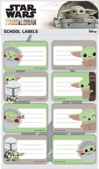 The Mandalorian - Star Wars The Mandalorian (Expressions) School Labels