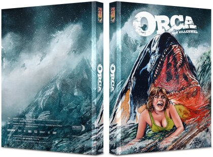 Orca - Der Killerwal (1977) (Cover B, Limited Edition, Mediabook, Blu-ray + DVD)