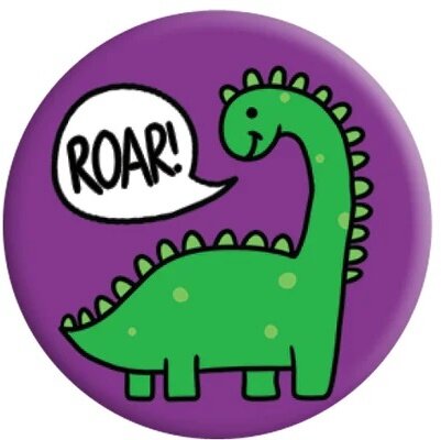 Diplodocus Roar! Dinosaur Badge