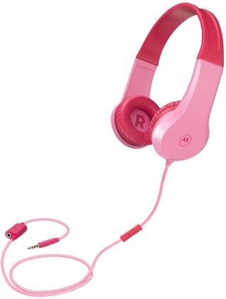 Motorola Moto JR200 Kids Over-ear Headphones - pink