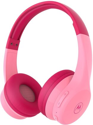 Motorola Moto JR300 Wireless Kids Over-ear Headphones - pink