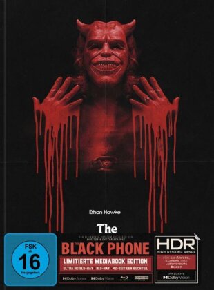 The Black Phone (2021) (Cover A, Edizione Limitata, Mediabook, 4K Ultra HD + Blu-ray)