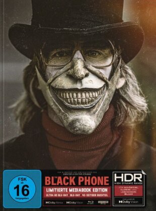 The Black Phone (2021) (Cover B, Limited Edition, Mediabook, 4K Ultra HD + Blu-ray)