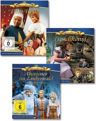 Märchen-Highlights - Frau Holle / Froschkönig / Abenteuer im Zauberwald: Väterchen Frost (Märchen Klassiker, 3 Blu-rays)
