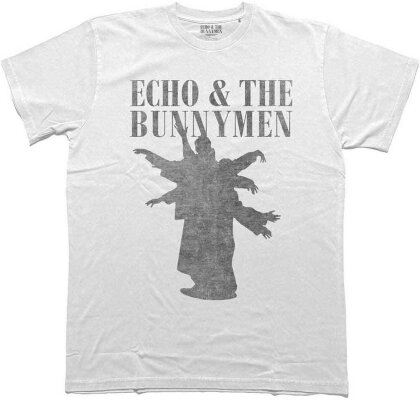 Echo & The Bunnymen Unisex T-Shirt - Silhouettes (White)