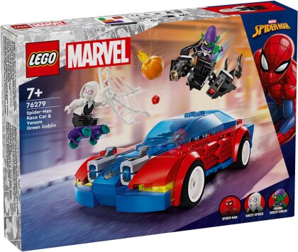 Spider-Mans Rennauto & Venom - Green Goblin, Lego Marvel Super