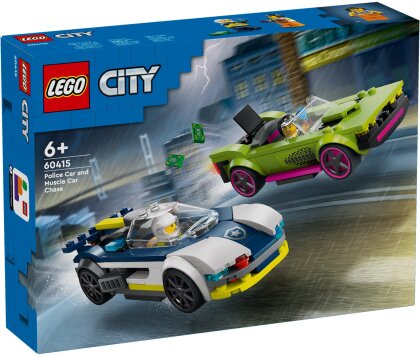 Verfolgungsjagd mit Polizeiauto - und Muscle Car, Lego City, 213