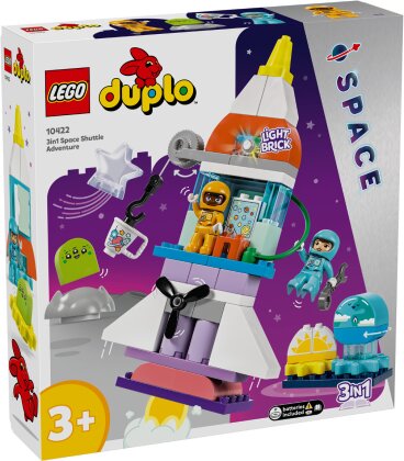 3-in-1-Spaceshuttle für viele - Abenteuer, Lego Duplo, 58 Teile,