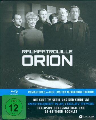 Raumpatrouille Orion (Limited Edition, Mediabook, Remastered, Restaurierte Fassung, 4 Blu-rays)