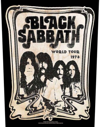 Black Sabbath Back Patch - World Tour 1978