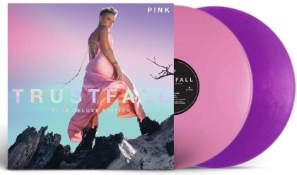 P!nk - Trustfall - Pink/Purple Translucent (Deluxe Tour Edition, 140 Gramm, Gatefold, 2 LP)