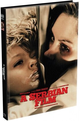 A Serbian Film (2010) (Cover D, Wattiert, Edizione Limitata, Mediabook, Blu-ray + DVD + CD)