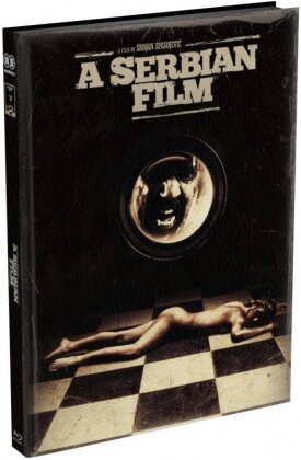 A Serbian Film (2010) (Cover P, Wattiert, Limited Edition, Mediabook, Blu-ray + DVD + CD)