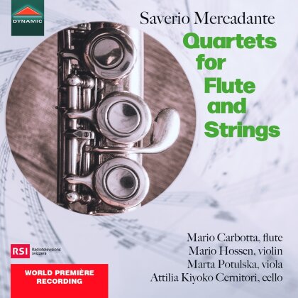 Giuseppe Saverio Mercadante (1795-1870), Mario Carbotta, Mario Hossen, Marta Poltulska & Attilia Kiyoko Cernitori - Quartets for Flute and Strings