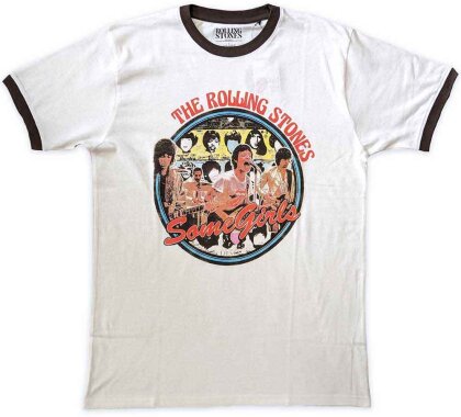 The Rolling Stones Unisex Ringer T-Shirt - Some Girls Circle