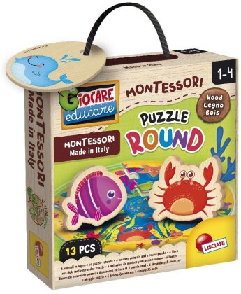 Montessori Wood Puzzle Round