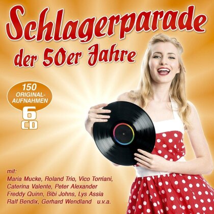 Schlagerparade der 50er Jahre - 150 Originalaufnahmen (6 CDs)