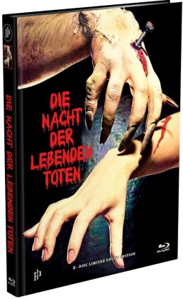Die Nacht der lebenden Toten (1968) (Cover B1, Limited Edition, Mediabook, Uncut, Blu-ray + DVD)