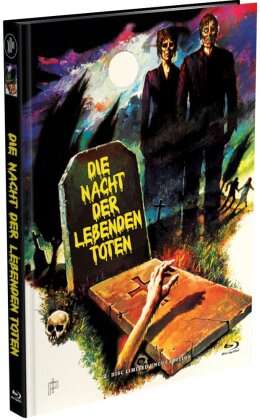 Die Nacht der lebenden Toten (1968) (Cover D1, Limited Edition, Mediabook, Uncut, Blu-ray + DVD)