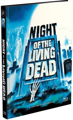 Night of the Living Dead (1968) (Cover E1, Limited Edition, Mediabook, Uncut, Blu-ray + DVD)