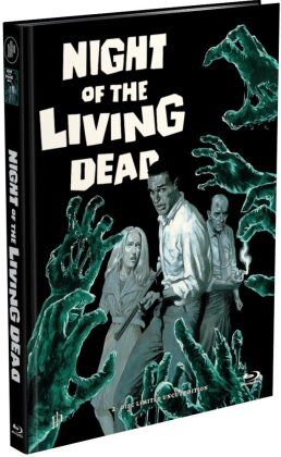 Night of the Living Dead (1968) (Cover L, Edizione Limitata, Mediabook, Uncut, Blu-ray + DVD)