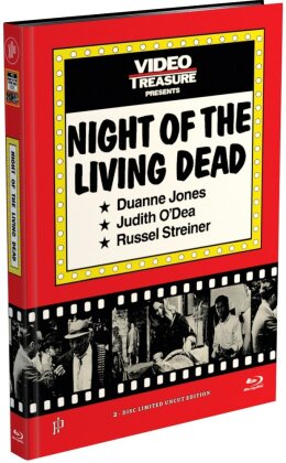 Night of the Living Dead (1968) (Cover M, Edizione Limitata, Mediabook, Uncut, Blu-ray + DVD)