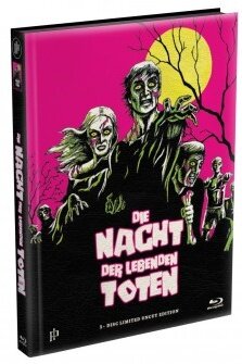 Die Nacht der lebenden Toten (1968) (Cover N, Édition Limitée, Mediabook, Uncut, Blu-ray + DVD)