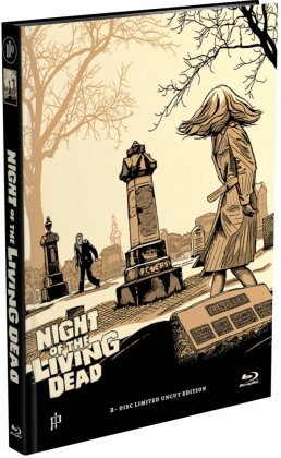 Night of the Living Dead (1968) (Cover V, Limited Edition, Mediabook, Uncut, Blu-ray + DVD)