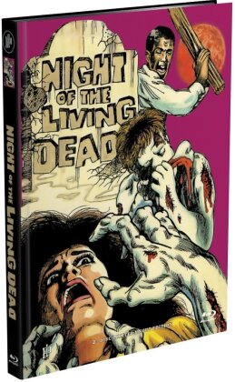 Night of the Living Dead (1968) (Cover W, Limited Edition, Mediabook, Uncut, Blu-ray + DVD)