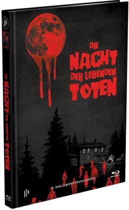 Die Nacht der lebenden Toten (1968) (Cover X, Limited Edition, Mediabook, Uncut, Blu-ray + DVD)