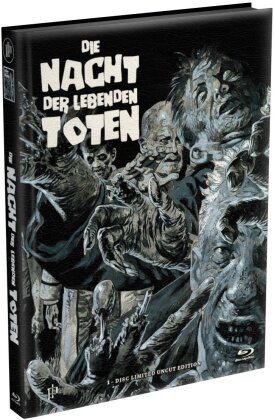 Die Nacht der lebenden Toten (1968) (Cover Y, Limited Edition, Mediabook, Uncut, Blu-ray + DVD)