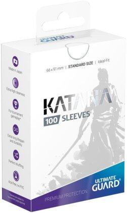 Protèges Cartes 100 pièces - Katana - Standard - Blanc