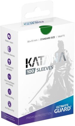 Protèges Cartes 100 pièces - Katana - Standard - Vert