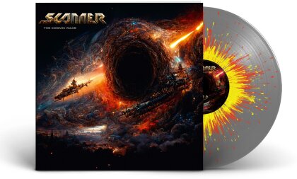 Scanner - Cosmic Race (ROAR! ROCK OF ANGELS RECORDS IKE, Limited Edition, Silver/Red/Yellow Splatter Vinyl, LP)