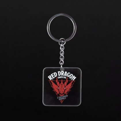 Porte-clefs - Dragon Rouge - Donjons et Dragons - 4 cm