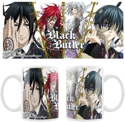 Black Butler Keramiktasse Sebastian, Grell, Ash - Ciel