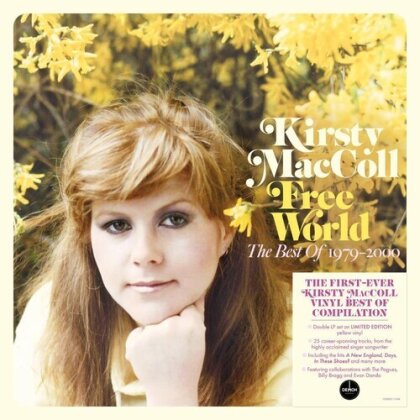 Kirsty MacColl - Free World: The Best Of Kirsty Maccoll 1979-2000 (Demon Records, 140 Gramm, Yellow Vinyl, 2 LPs)