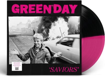 Green Day - Saviors (140 Gramm, Indie Exclusive, Deluxe Edition, Magenta and Black Vinyl, LP)