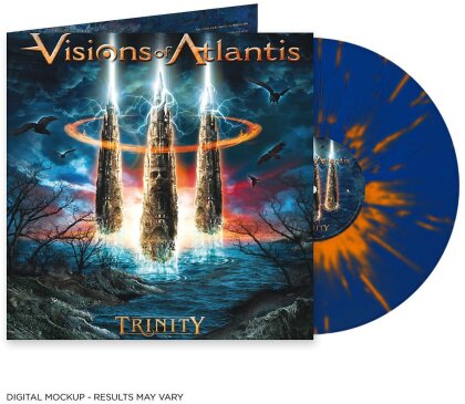 Visions Of Atlantis - Trinity (2023 Reissue, Napalm Records, Blau-Oranges Vinyl, LP)