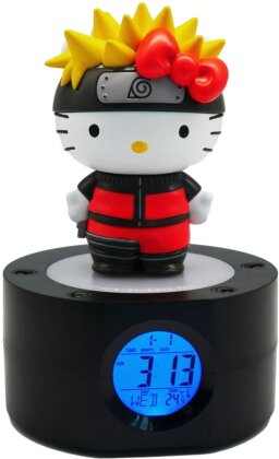 Naruto Shippuden - Réveil et Lampe Naruto Uzumaki X Hello Kitty
