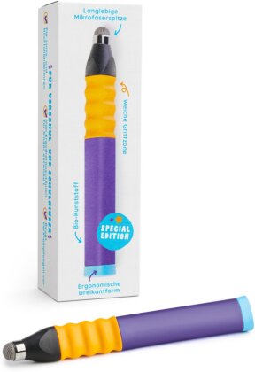 Edurino Eingabestift lila, d - ergonomischer Griff, weiche