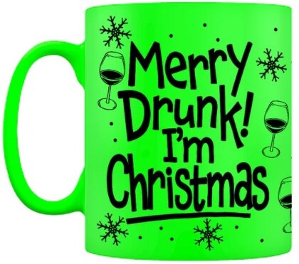 Merry Drunk I'm Christmas - Neon Mug