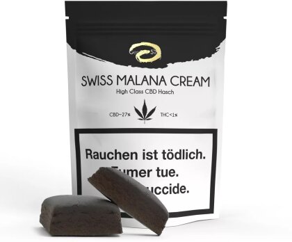 Genuine Swiss ~ Swiss Malana Cream (6g) - (CBD: 27%, THC: <1%)
