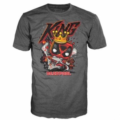 Deadpool: Funko Pop! Tee - King Deadpool (T-Shirt Tg. L) - Taille L
