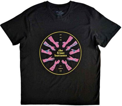 The Front Bottoms Unisex T-Shirt - Circle Hands (Black)