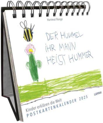 Der Hummel ihr Mann heist Hummer - Postkartenkalender 2025