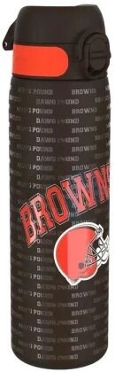 NFL - Cleveland Browns - Auslaufsichere schlanke Wasserflasche, Edelstahl, 600ml