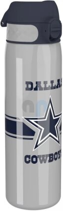 NFL - Dallas Cowboys - mit horiz. Logo - Auslaufsichere schlanke Wasserflasche, Edelstahl, 600ml