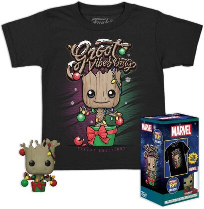 Funko Pocket Pop! & Tee: Guardians of the Galaxy - Holiday Groot
