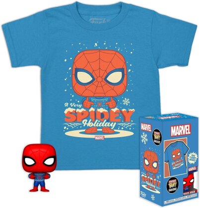 Funko Pocket Pop! & Tee: Marvel - Holiday Spiderman